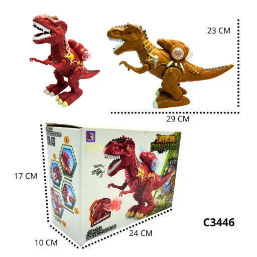 C3446 DINOSAURIOS QUE CAMINA Y BOTAFUEGO C3446
