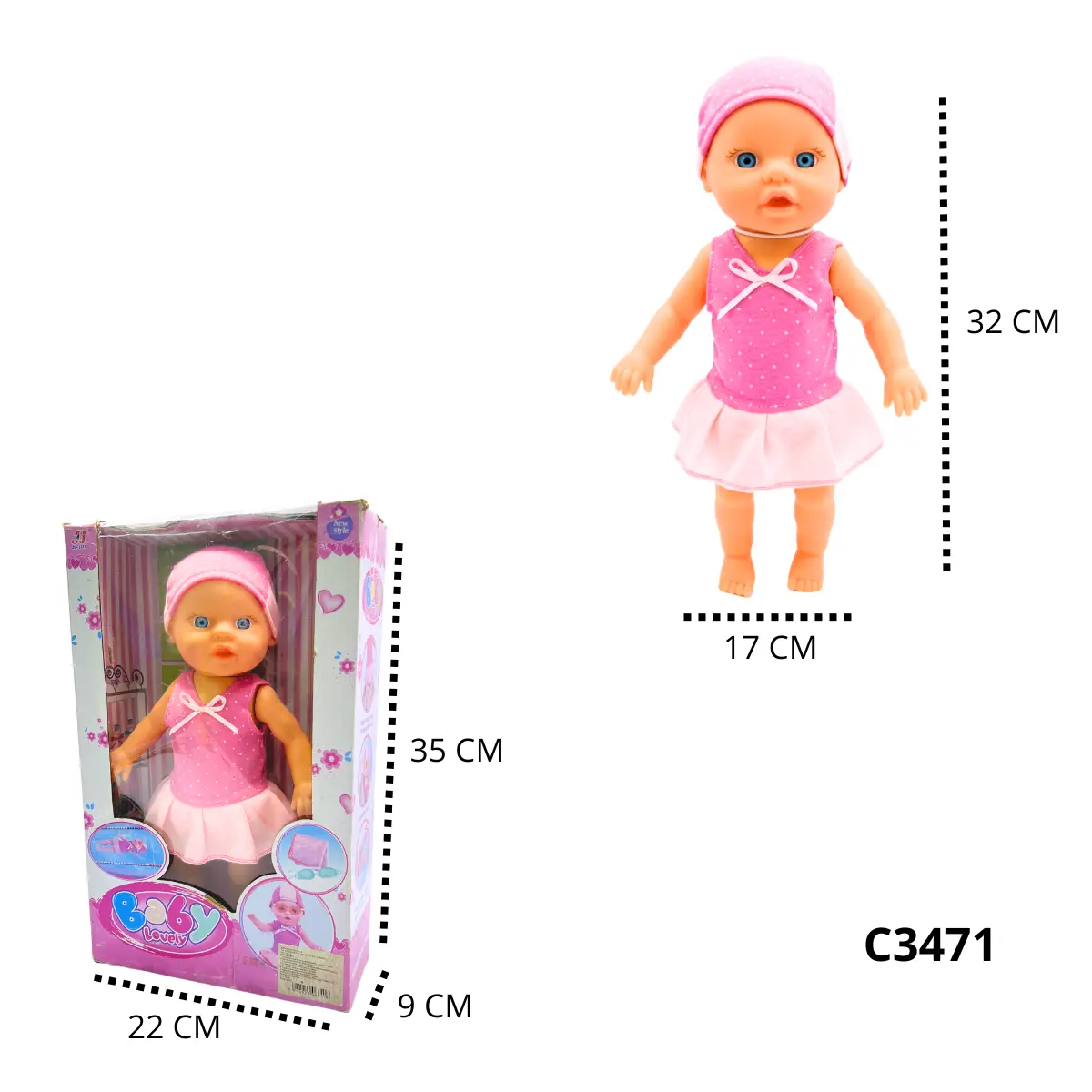 MUÑECA NATACION C3471