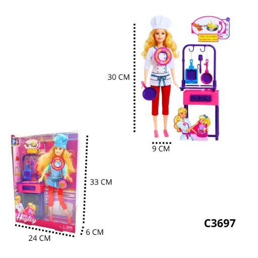 C3697 MUÑECAS CON ACCESORIOS C3697