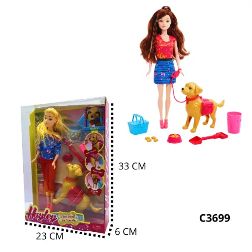 C3699 MUÑECA CON MASCOTA C3699