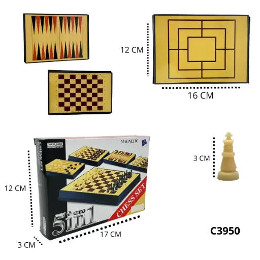 C3950 JUEGO DE MESA CINCO EN UNO C3950