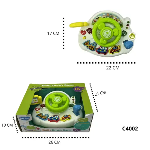C4002 TIMÓN DIDÁCTICO INFANTIL CON LUZ Y SONIDO C4002
