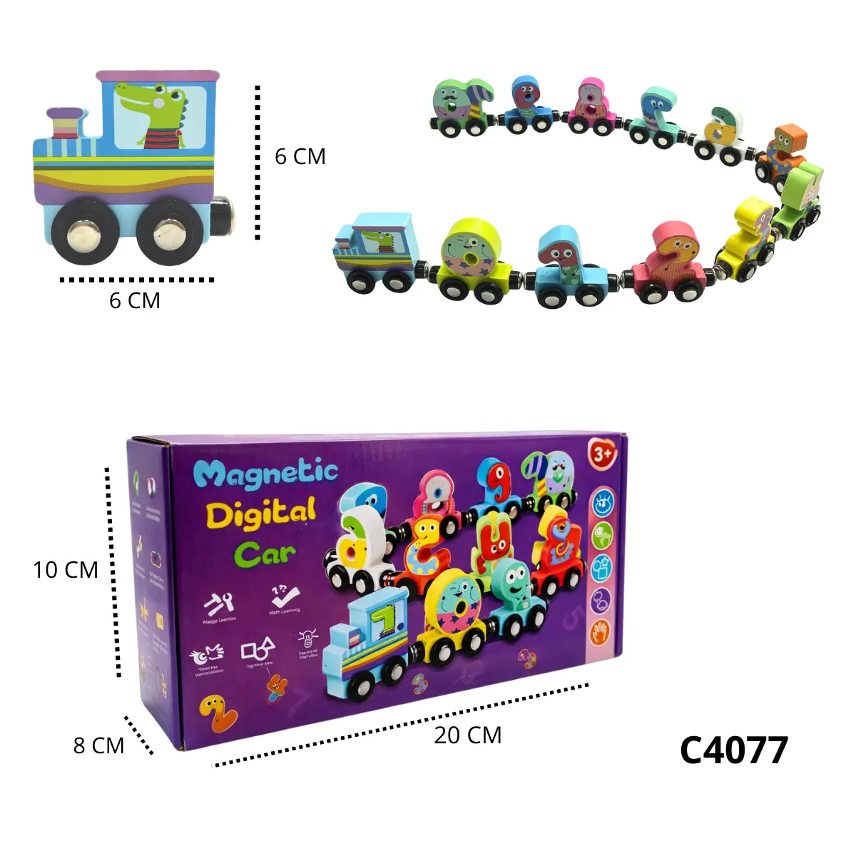 TREN MADERA NÚMEROS C4077