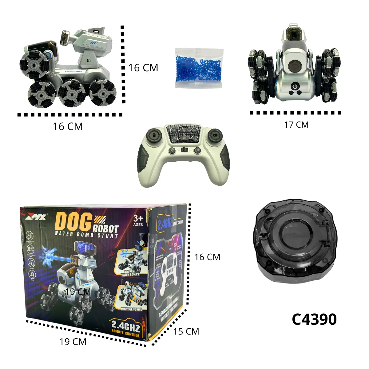 PERRO ROBOT R/C LANZA ORBIS C4390