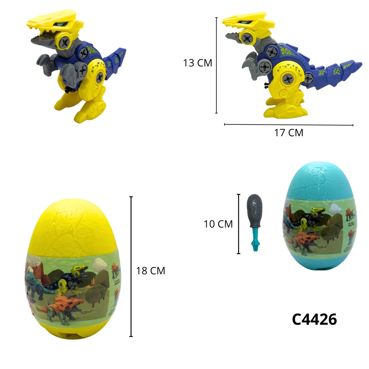 HUEVO SORPRESA DRAGON Y DINOS C4426