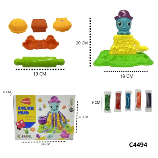 C4494 JUEGO PLASTILINA PULPO C4494